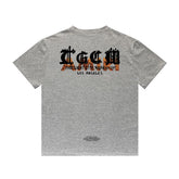 Amiri T Shirt Letter Print Casual Hip Hop round Neck Short Sleeve T-shirt
